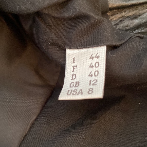 Philosophy di Alberta Ferretti, black leather jacket, size xs - Picture 5 of 13